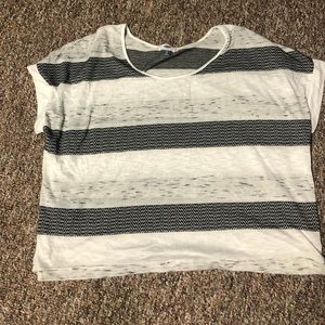 black and white strip shirt